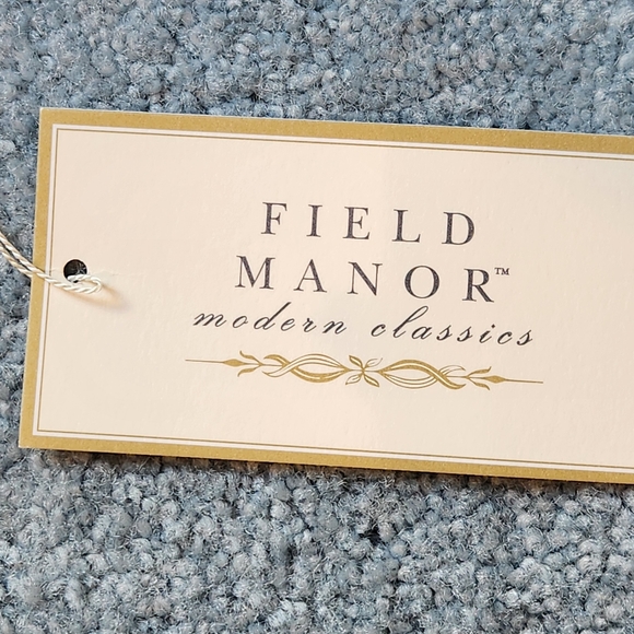 NWT VTG Field Manor 100% silk button-down blouse Size 12 Color black - Picture 6 of 14